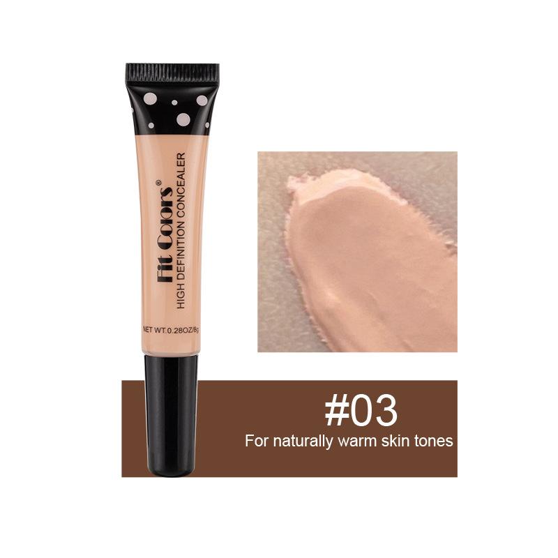 1pcs|Fit Colors Viral TikTok 8-Shade Full-Skin Tube Concealer | Conceal & Contour Nourishing | Hide Dark Circles/Acne | Daily Makeup Concealer Foundation