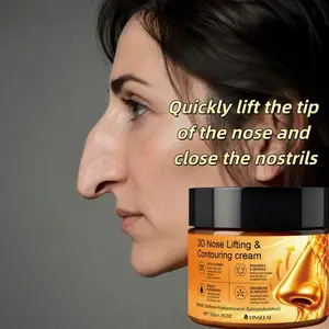 Nose Lifting and Firming Cream with Dmae, Hyaluronic Acid, Retinol, Improves Nose Shape and Size, Nasal Bridge and Alae Care