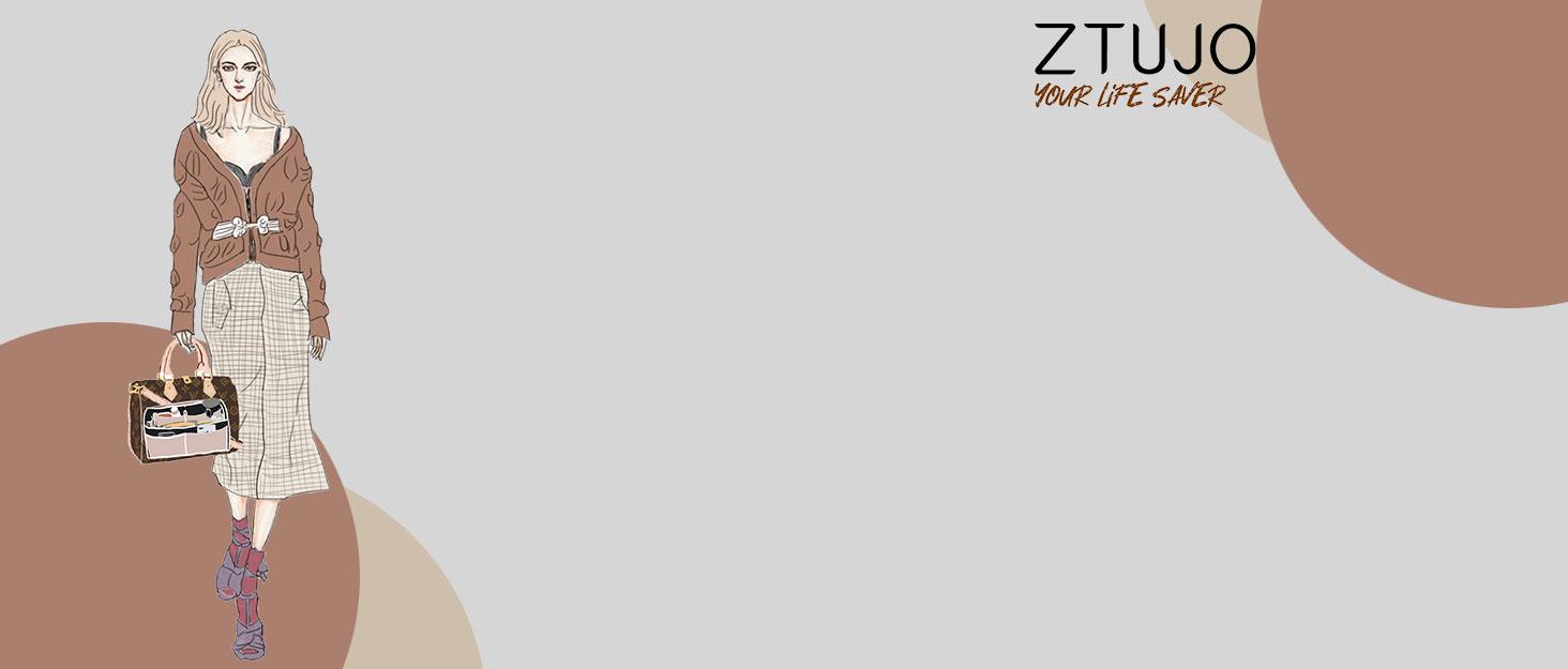 Purse Organizer Insert, Felt Bag Organizer For Handbag Purse Organizer,13 Colors, 6 Size (Medium, Black)