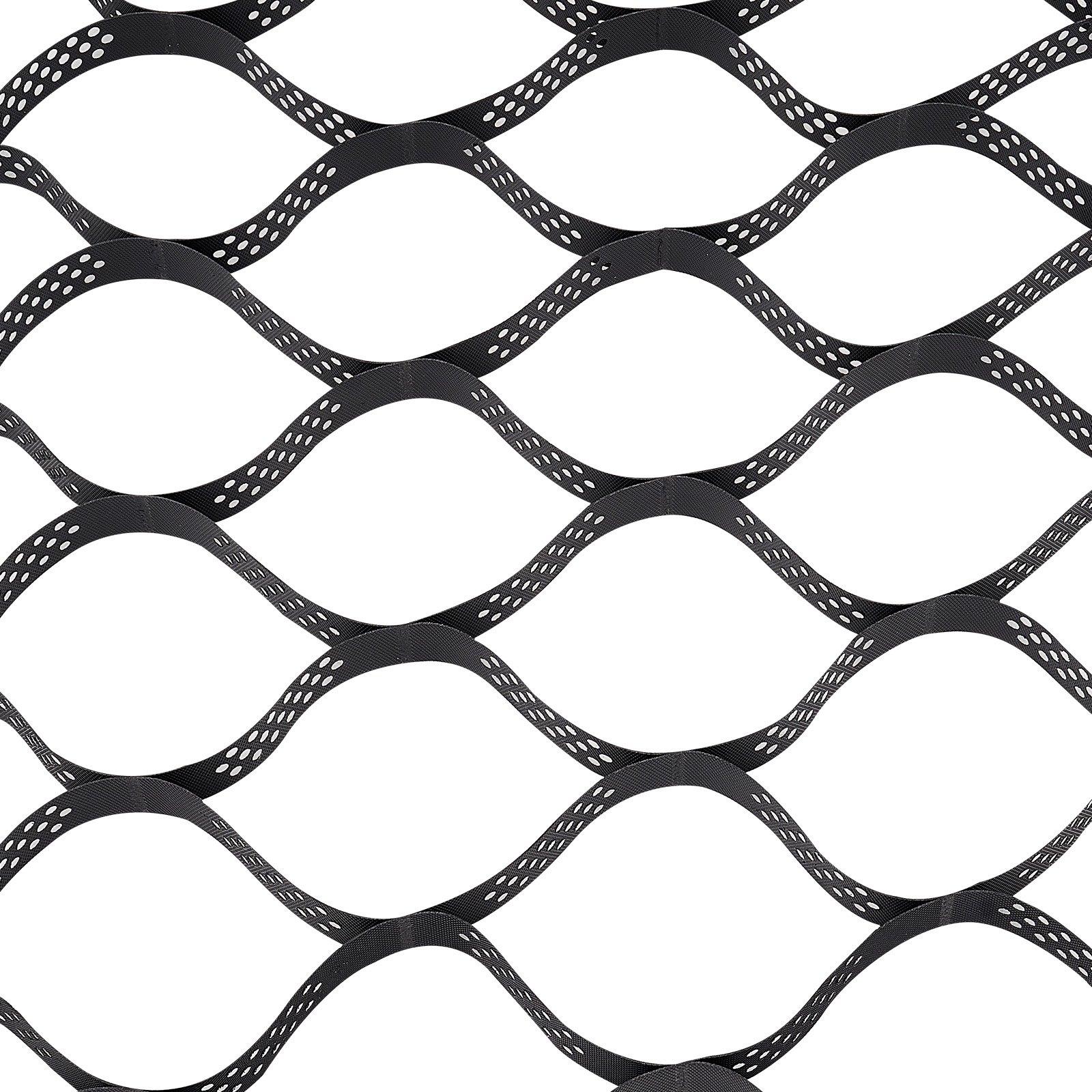 VEVOR Gravel Grid, 2 Inch Depth, 32.81 x 9.84 FT / 10000 x 3000 mm, 1880 LBS Per Sq ft Grass Ground Retainer, Permeable Geo Grids Driveway Stabilization, for Garden, Patio, Walkway, RV Parking Slopes