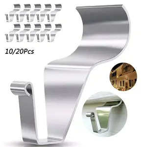 Vinyl Siding Hooks Hanger,10 Pack No Hole Siding Hanging Hanger,Heavy-Duty Stainless Steel Siding Hooks for Hanging on Patio,Vinyl Siding Clips Applicable to Outdoor or Holiday Decoration,summerwins