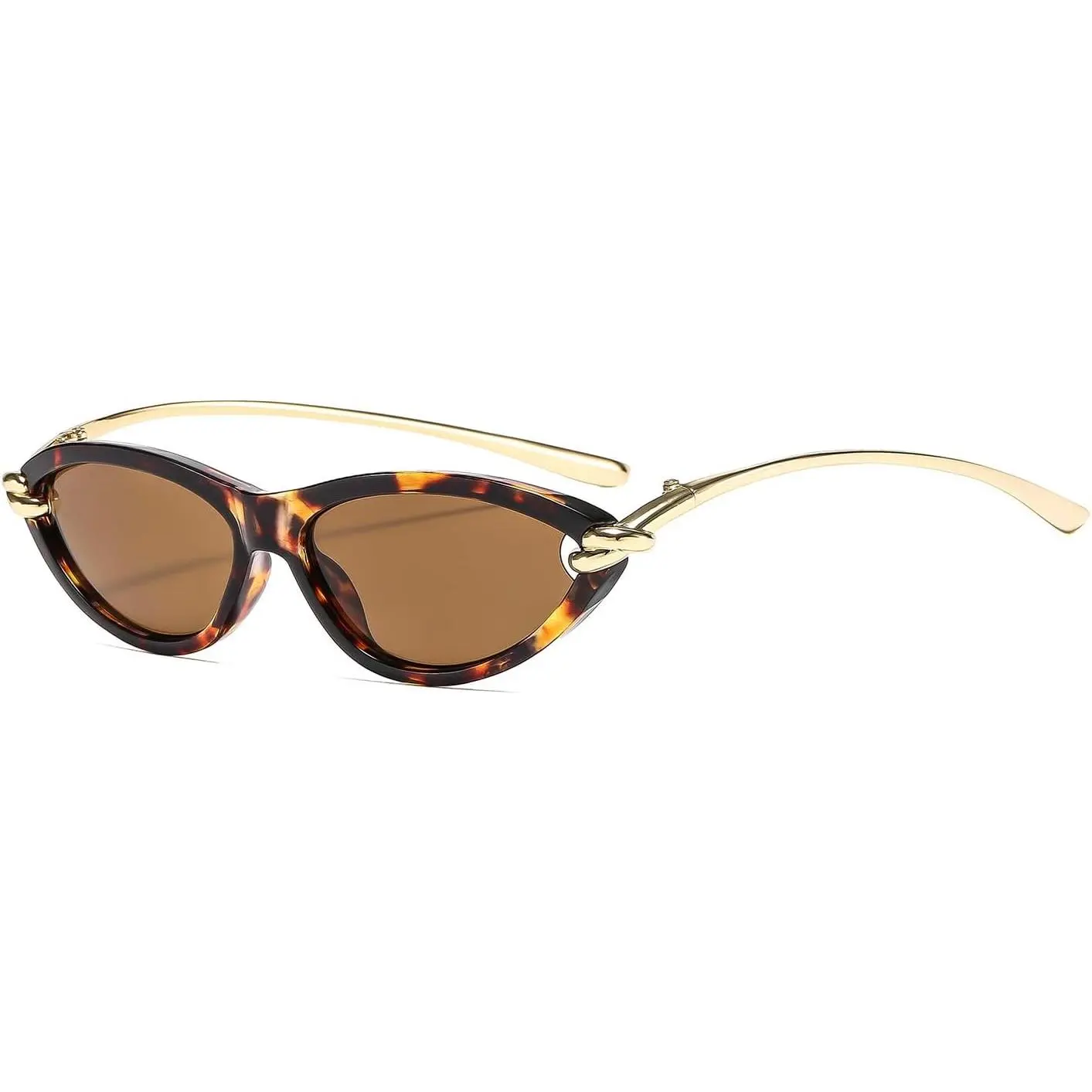 Retro Oval  Eye Sunglasses for Women 90s Small Oval Sun Glasses Trendy Narrow y2k Cateye Shades Luxury  Temples