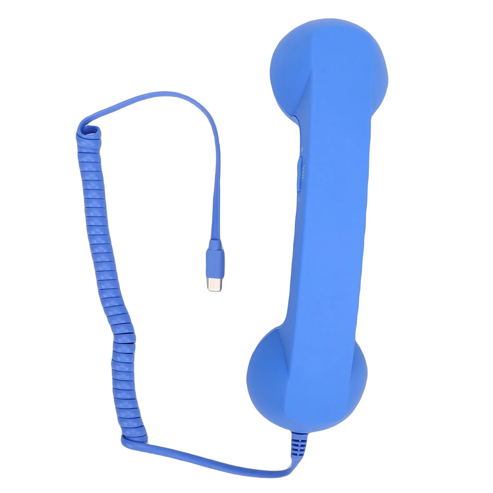 Purple Retro 3.5mm Plug Radiation-Proof Wired Mobile Telephone Handset Receiver with Slider Adjustable Grip, Noise Cancellation, Aesthetic Stereo Audio Accessory for Smartphones
