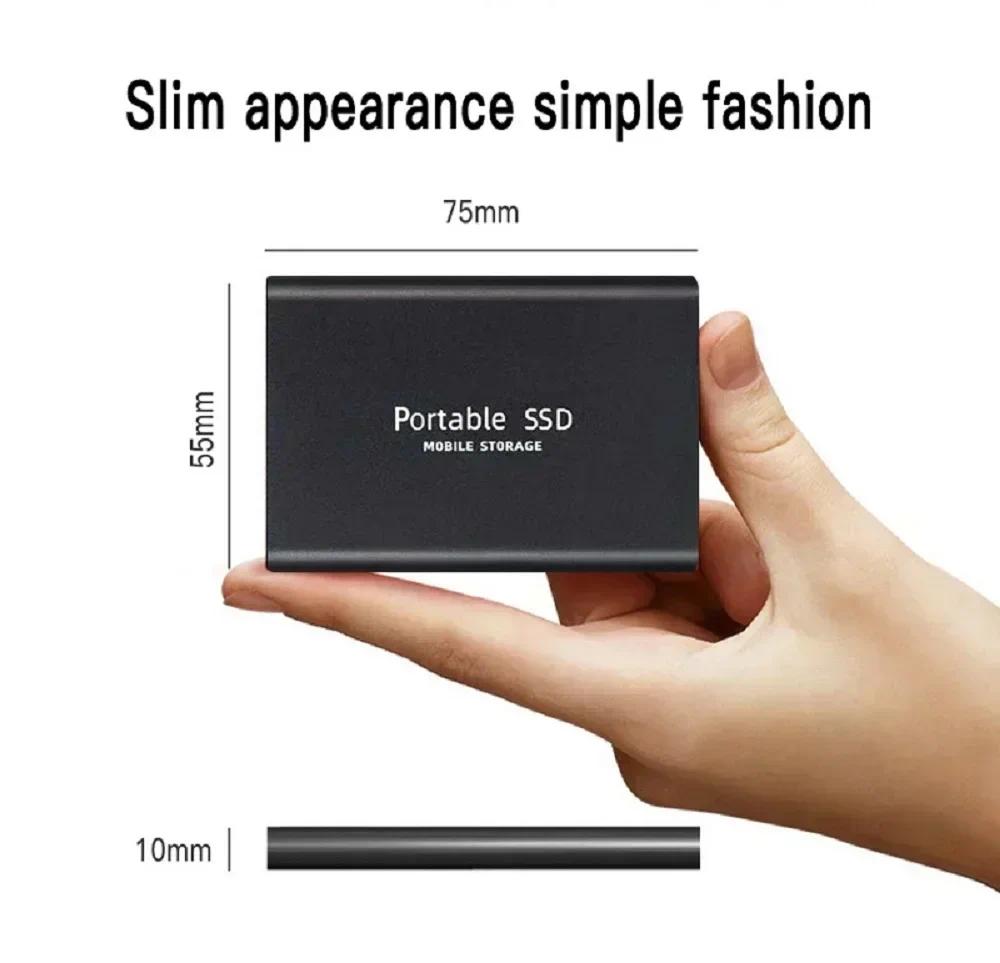 Portable SSD Drive High Speed Hard Drive External Hard Disk Type-C/USB Original Storage Device