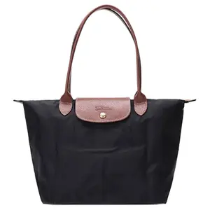 Longchamp Le Pliage 28 Large Capacity Fabric Tote Bag for Women, Classic Black