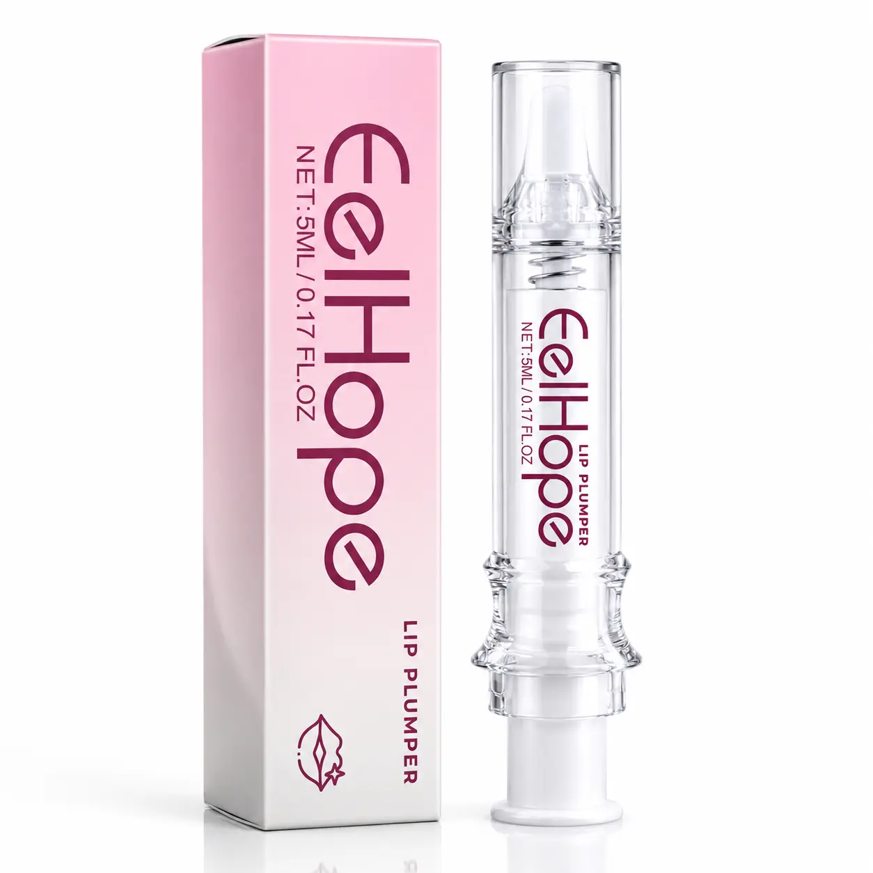 Lip Plumper Gloss, Instant Extreme Plump Enhancer for Fuller Lips, Hydrating Moisturizing Oil for Smooth Fine Lines Anti-Chapping Care Cosmetic