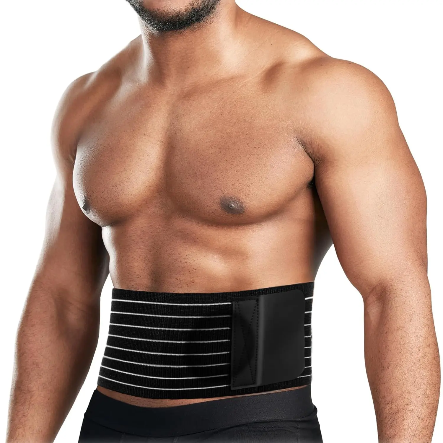 Umbilical Hernia Belt for Men and Women, Abdominal Binder with Hernia Support Pad, Post-Surgical Belly Band Belly Wrap Belt, Stomach Wrap, Waist Wrap for Comfort and Recovery