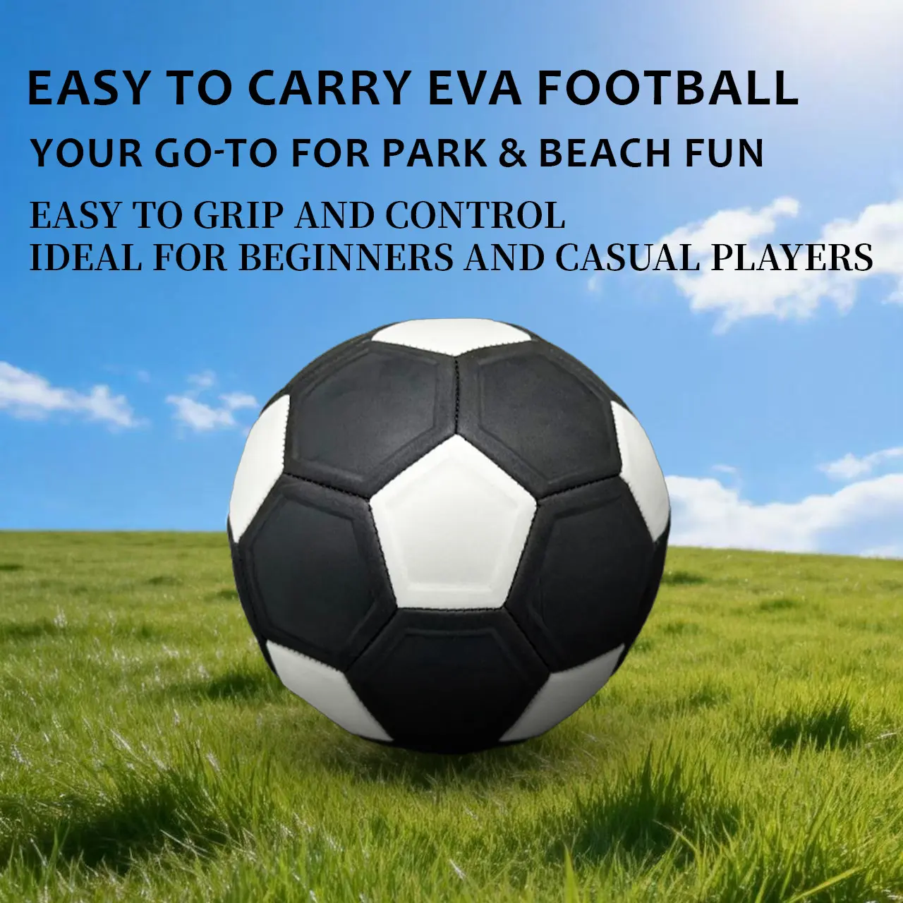 Eva Soccer Ball, Precision Stitched, Waterproof and Durable, Ideal for Team Building, Beginners, School Teaching, Indoor and Outdoor Fields, Football Training Balls, Soccer Trainer Ball
