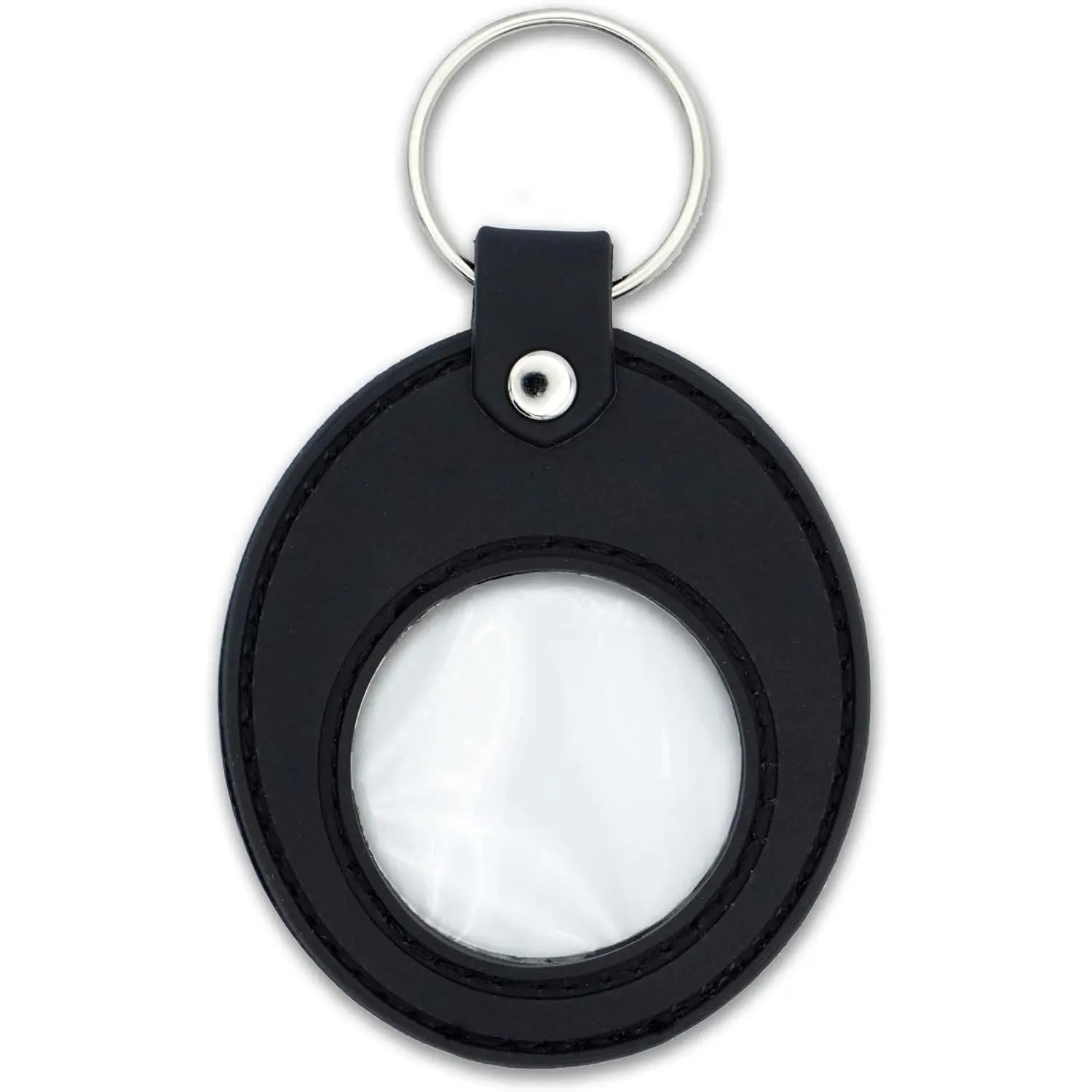 Black   Holder  for Sobriety Chip Medallions,  s | Displays Both Sides of Sober ,  Soft  Key Ring, Key Chain for NA and Alcoholics Anonymous Gifts, 34mm