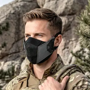 Dmgear Tactical Face Mask, Protective Face Mask, Real Cs Half-Face Protector, Breathable Mouthpiece,Durable Comfortable Waistband