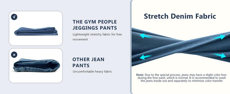 Women's High Waisted Jeggings Pants Stretchy Tummy Control Skinny Jean Leggings with Pockets