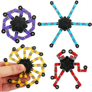4 Pack Transformable Fidget Spinner Fidget Toys Set, Sensory Fidget Toys Stress Relief and Anti Anxiety Toys for Kids and Adults Gift for Christmas Birthday Party Favorfidget toys