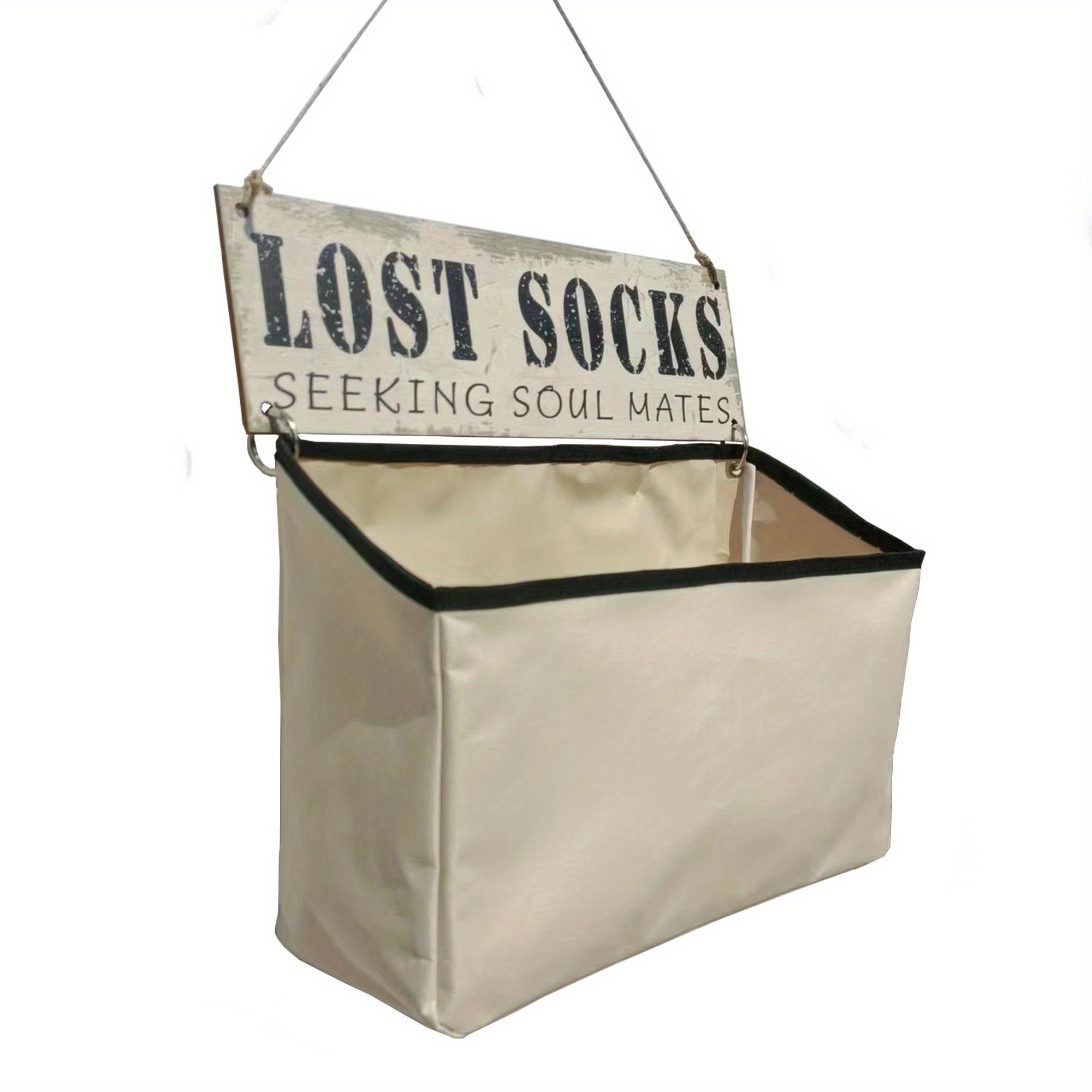 Hanging Lost Sock Organizer Bag, Creative Hanging Storage Bag, Laundry Room Socks Storage Bag, Hanging Organizer for Individual Socks