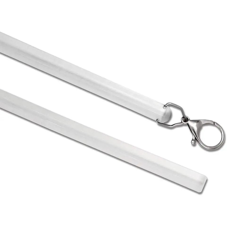 2 Pack 36 Inch Universal Drapery Pull Rod Invisible Clear Curtain Wand for Easier Opening and Back (Acrylic, 36")