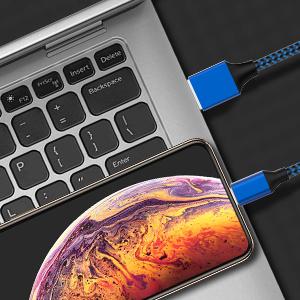 6Pack 3/3/6/6/6/10 FT iPhone Charger Nylon Braided Fast Lightning Cable Compatible iPhone 14 Pro/13 mini/13/12/11 Pro MAX/XR/XS/8/7/Plus/6S/SE/iPad 6Pack 3/3/6/6/6/10 FT iPhone Charger Nylon Braided Fast Lightning Cable Compatible iPhone 14 Pro/13 mini/13/12/11 Pro MAX/XR/XS/8/7/Plus/6S/SE/iPad