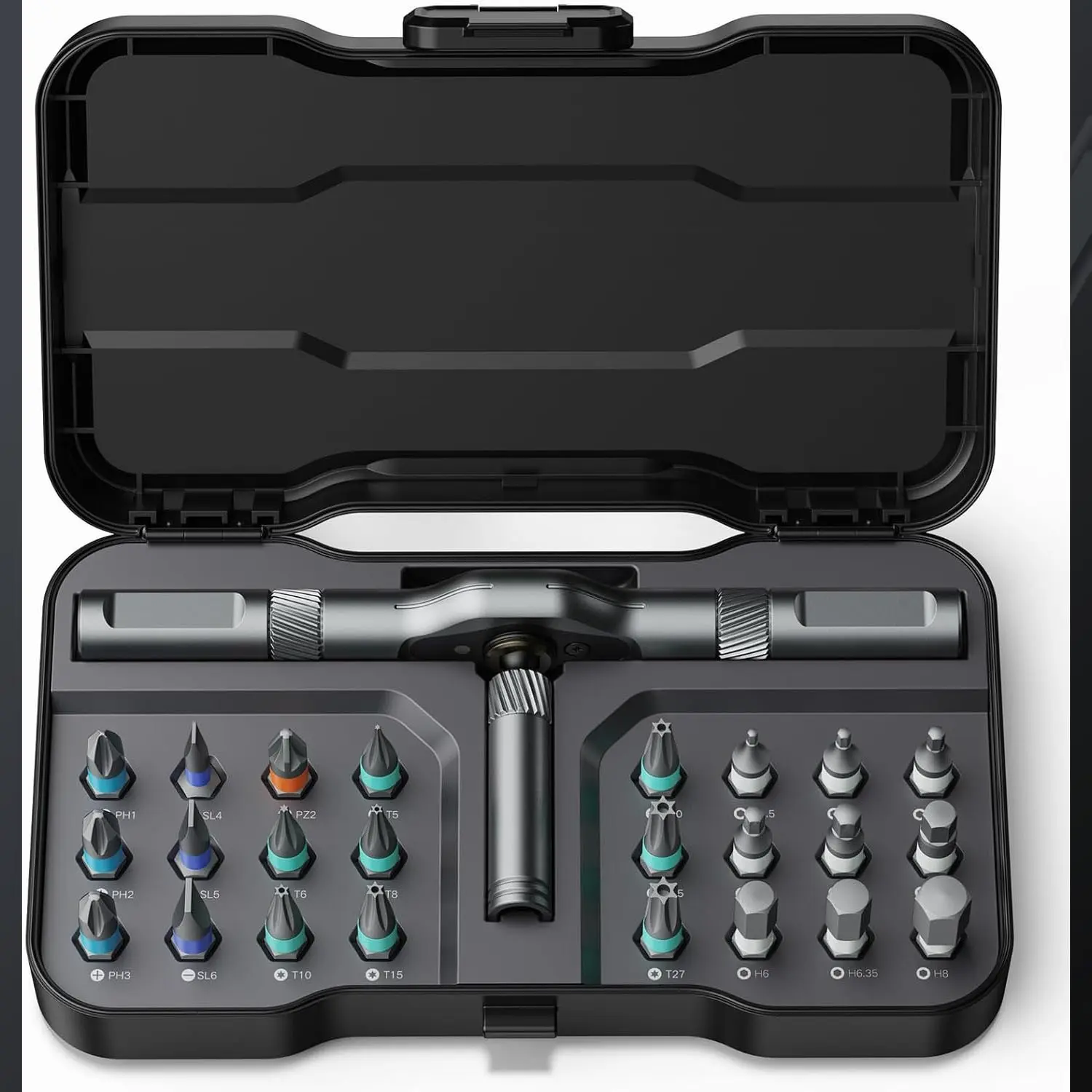 Multi-Functional Ratchet Screwdriver Set, 24-In-1 Household Wrench Tool, S2 Steel High Hardness, Multi-Purpose Screwdriver Kit, Ratcheting Screwdriver
