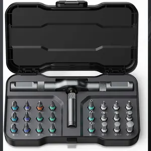 Multi-Functional Ratchet Screwdriver Set, 24-In-1 Household Wrench Tool, S2 Steel High Hardness, Multi-Purpose Screwdriver Kit