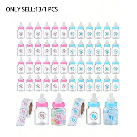 Baby Bottle Party Favors, Empty Mini Bottle with Thank You Sticker, DIY Party Gift for Baby Shower Birthday Party Decor, Party Favors Assortment, Diy Customization, Personalized Gifts, Customizable Gift, Unique Birthday Gifts, Party Favor Packs