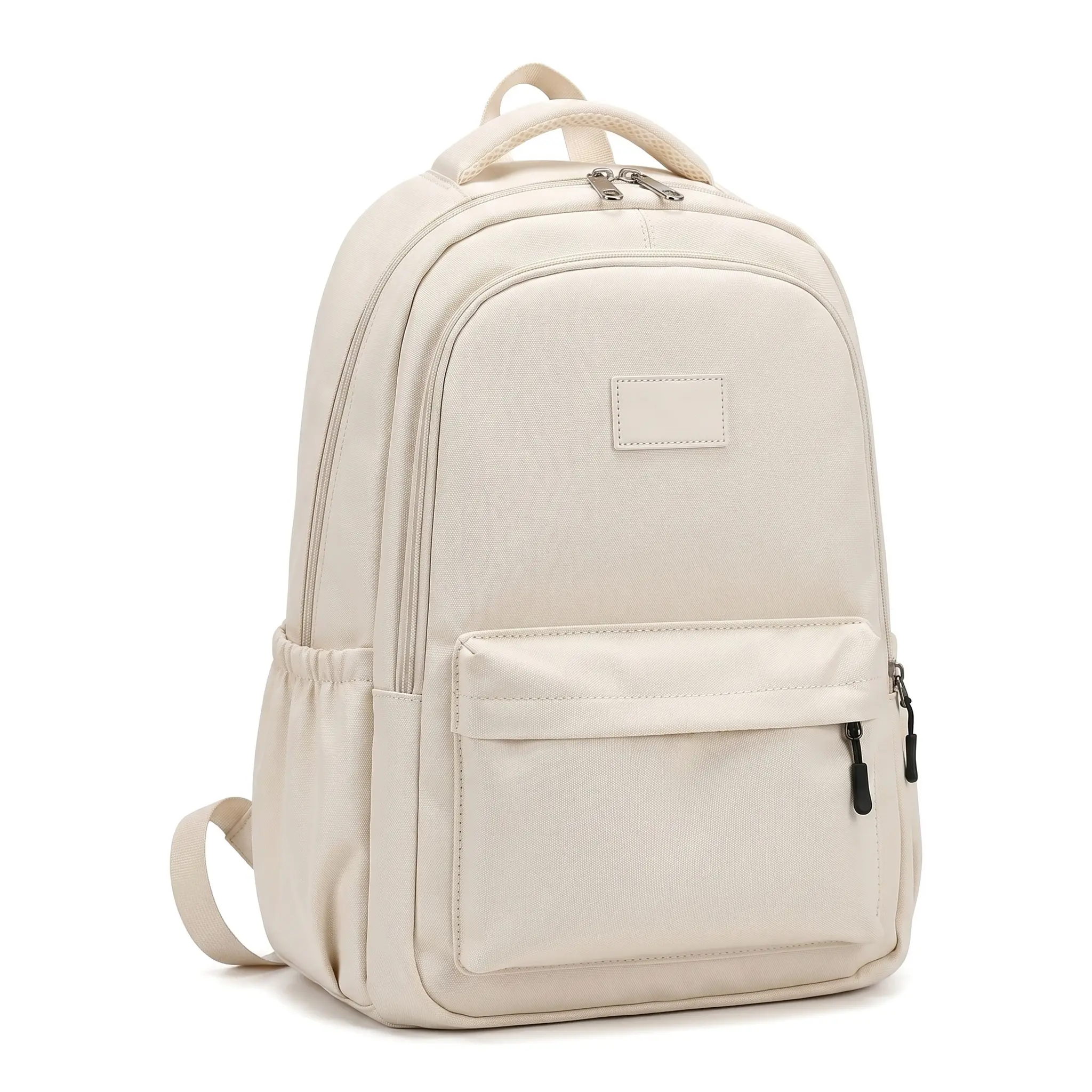 Unisex Lightweight Oxford Fabric School Backpack, 15-Inch Laptop Compatible, Cushioned Straps, Solid Color, Campus Life Essential for School, College & Casual Travel Use, Backpacks For School
