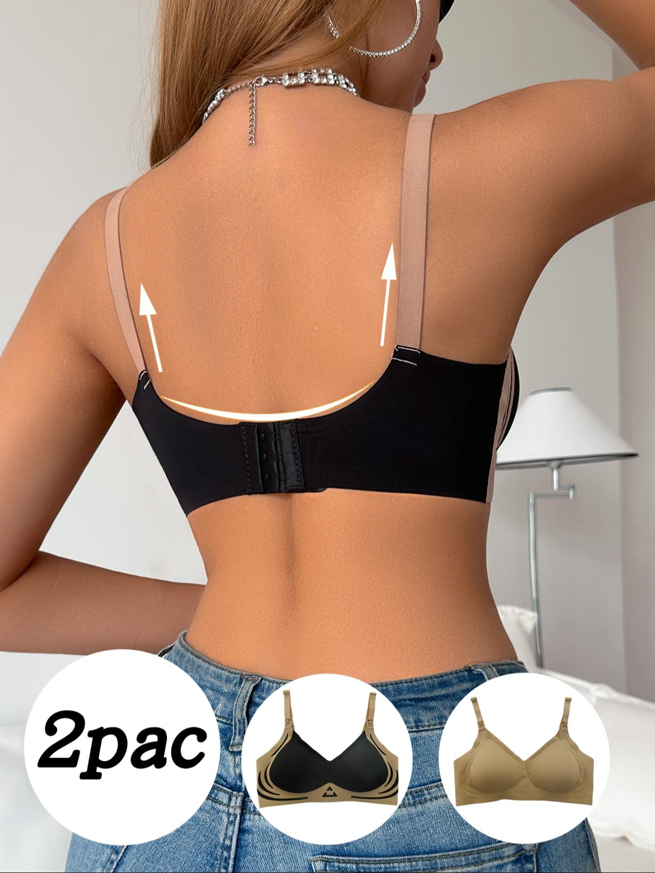 2 Pack Nursing Bras, Seamless Design for Ultimate Comfort, No Underwire Support, Soft Breathable Fabric, Ideal for Breastfeeding Moms, Maternity Supplies, Pregnancy Maternity Bra