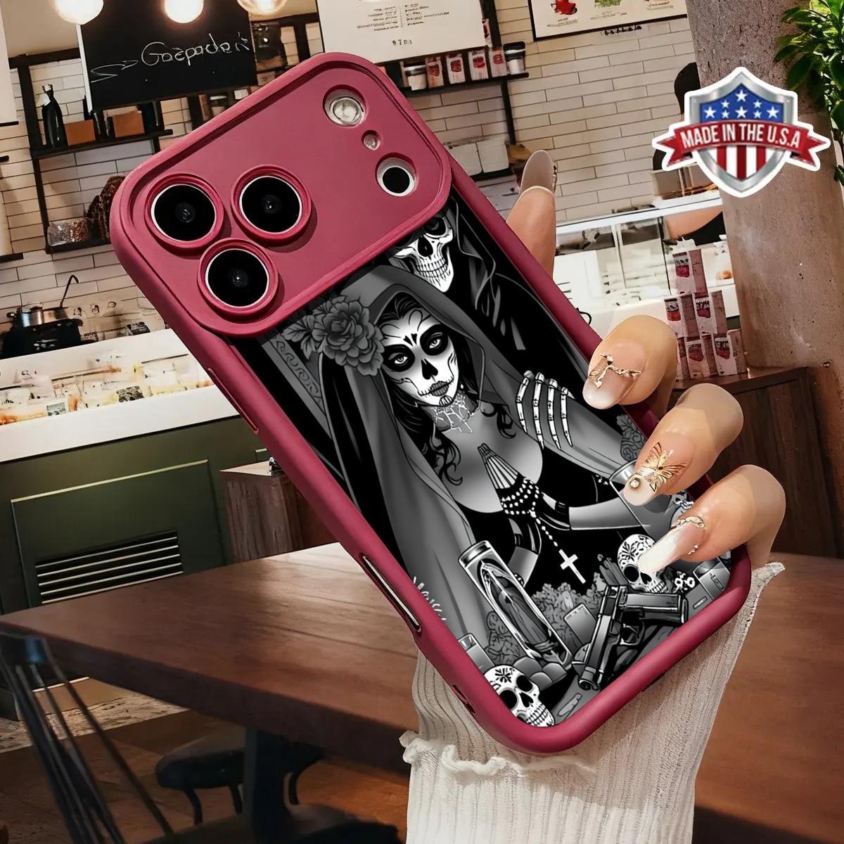 The Ghost Bride Case for iPhone11/12/13/14/15/16/17 Pro Max Plus cool fashion durable tpu cover shockproof anti-fall phone case