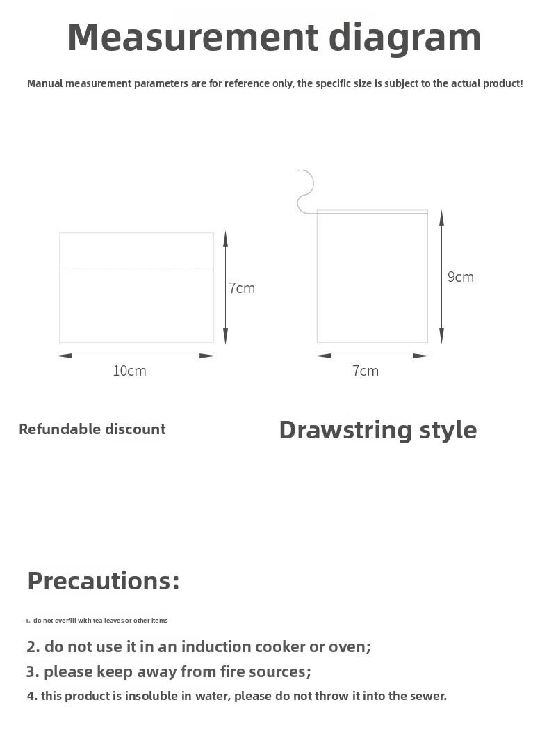 FaSoLa tea bags, coffee filter bags, Chinese herbal medicine gauze bags, empty tea bags, disposable filter bags