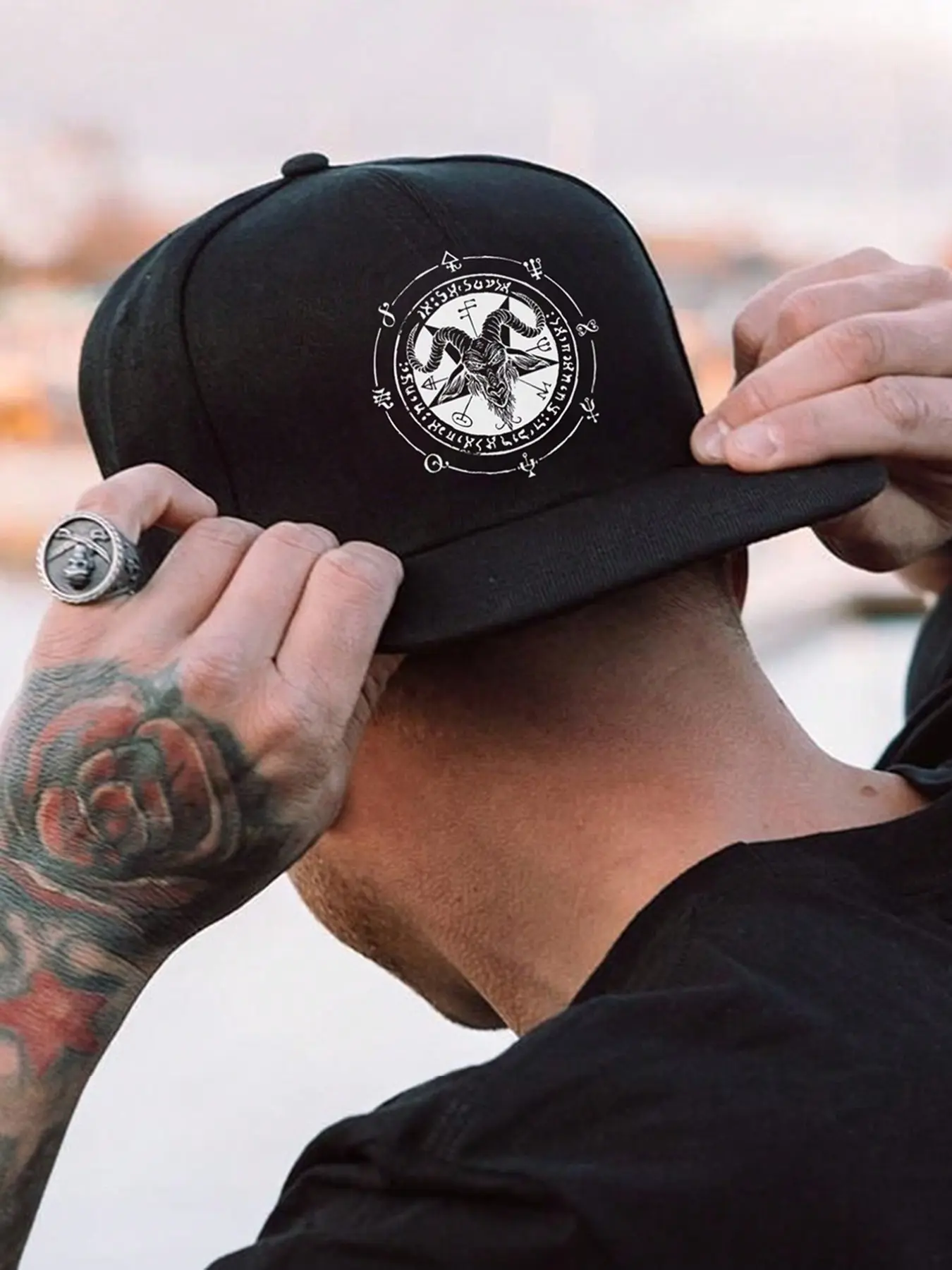 Sheep Head Graphic Baseball Hat for Men and Women, Adjustable Street Fashion Cap, Perfect for Daily Wear and Gifts