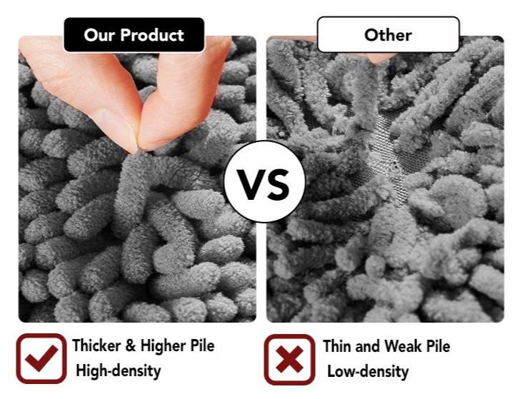 Deconovo Soft Shaggy Bath Rug - Non-Slip, Absorbent, Plush Mat | Machine-Washable, Pet-Friendly Mat for Bathroom, Tub, Shower Deconovo Soft Shaggy Bath Rug - Non-Slip, Absorbent, Plush Mat | Machine-Washable, Pet-Friendly Mat for Bathroom, Tub, Shower