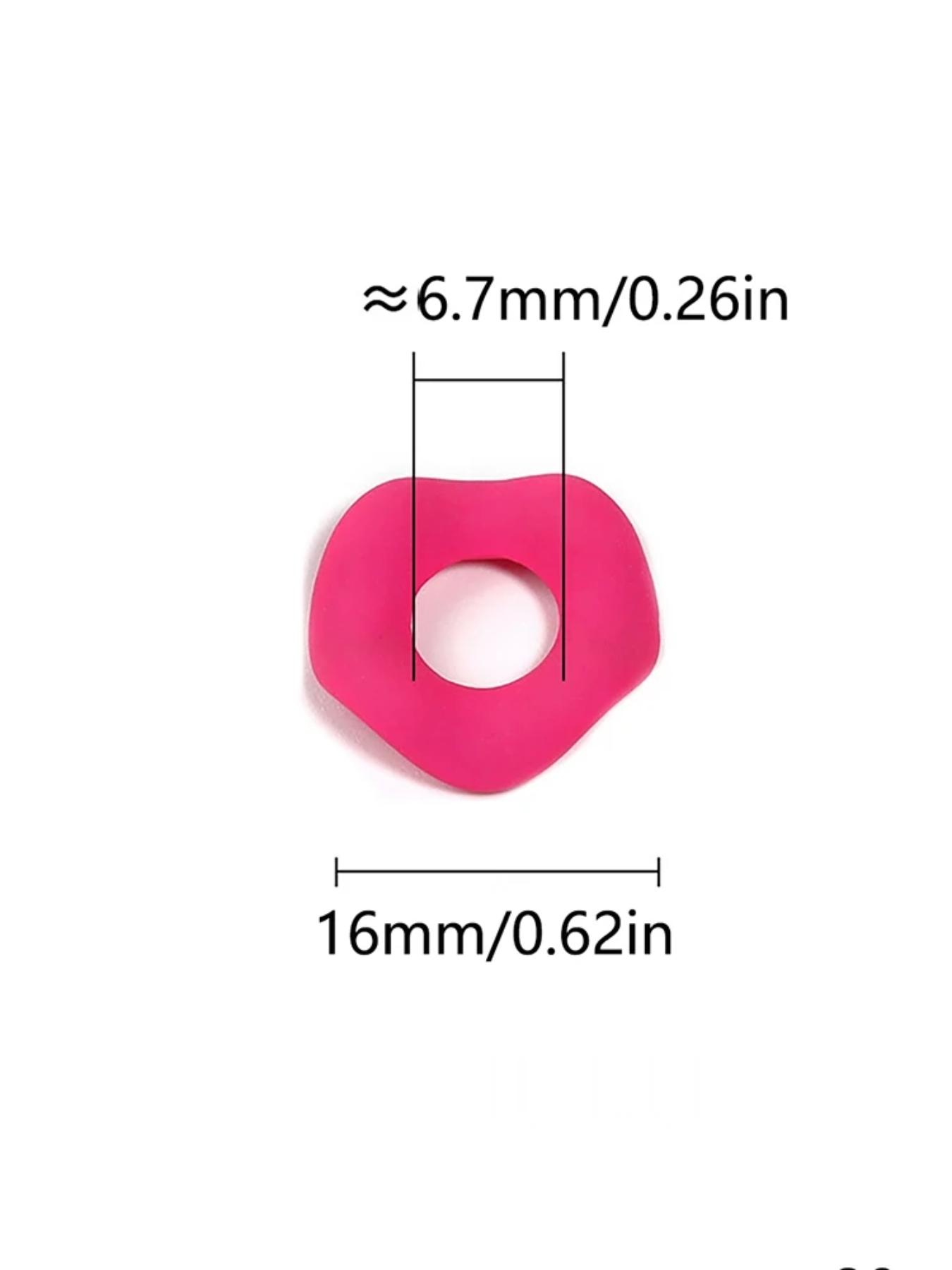 50pcs Wave Acrylic Spacer Beads for Pen Making, Perfect for DIY Projects & Handmade Pens, Durable Lightweight Design