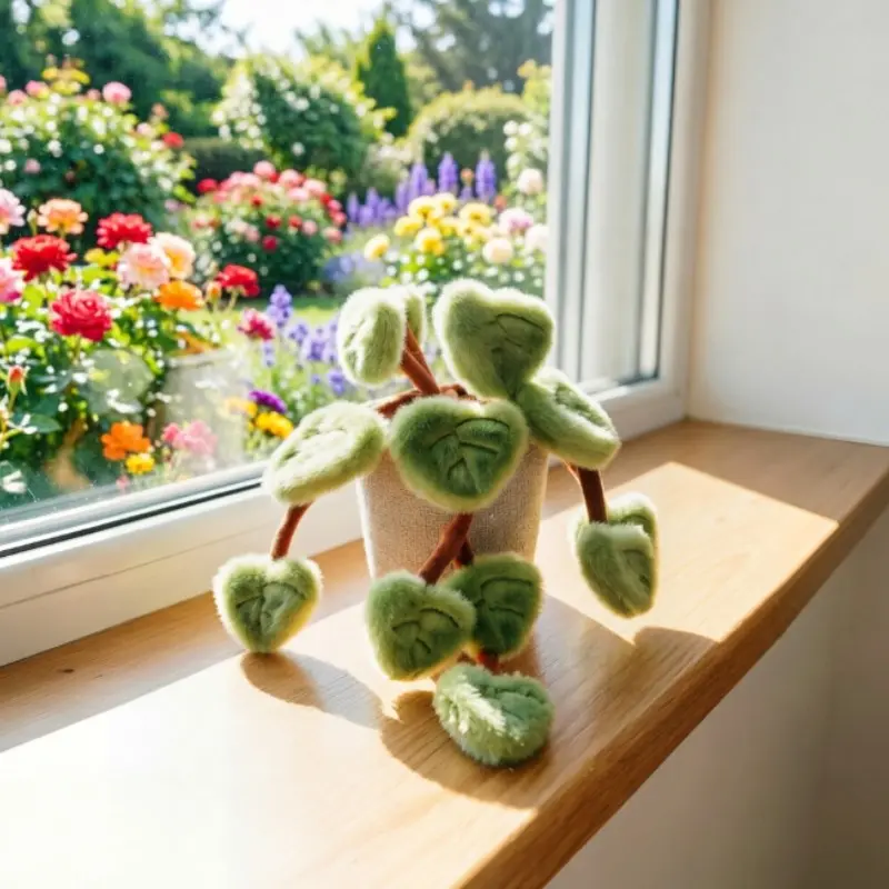 Realistic Artificial Greenery Plant, Cute Plush Potted Plant, Indoor Decorative Piece, Perfect Gift for Friends and Family