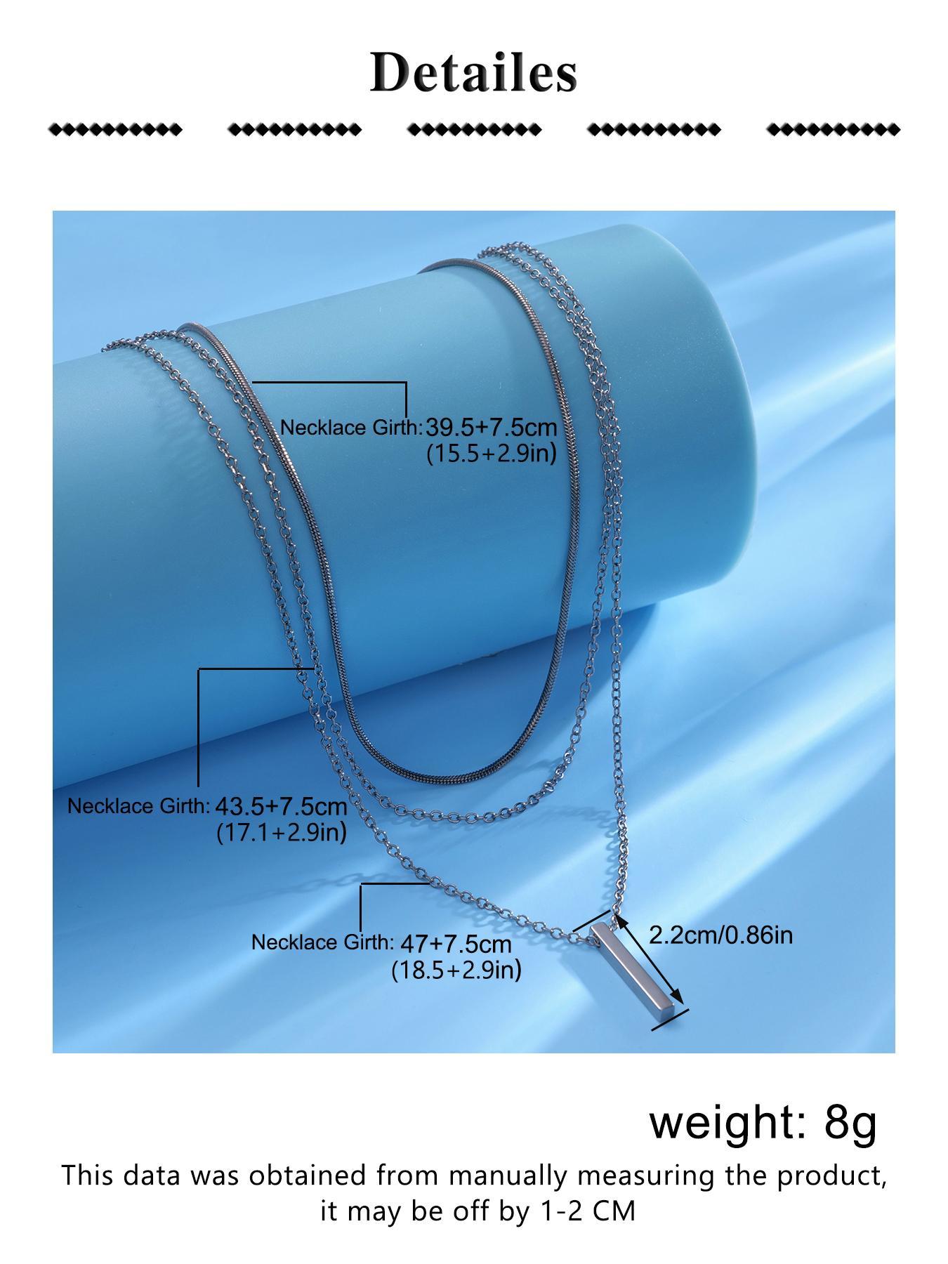 Women's Elegant Minimalist Layered Necklace, Trendy Exquisite Pendant Necklace, Exquisite Chain Jewelry, Chic Gorgeous Jewelry As Gift for Girlfriend