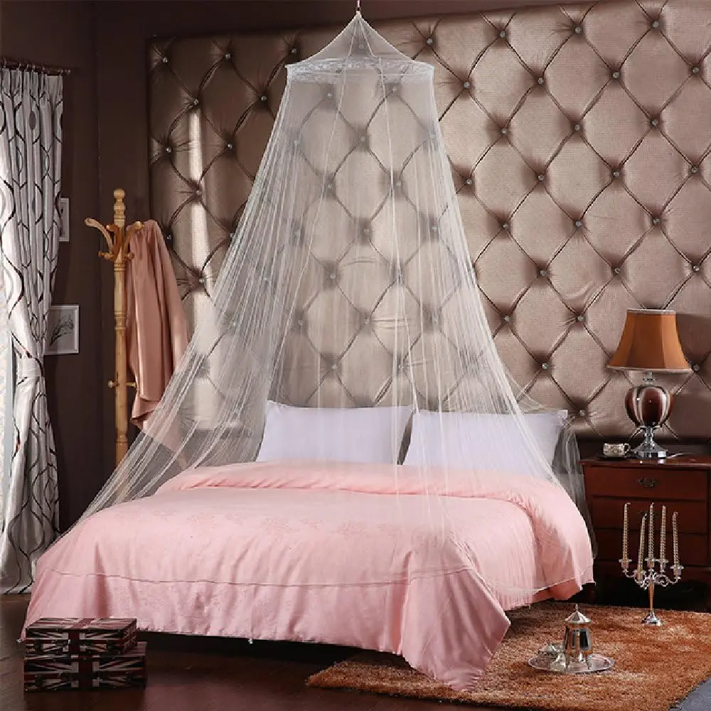 GOLF 1PCS Nets, Insect Bug Protection Bed Elegant Lace, for Home Travel (White)