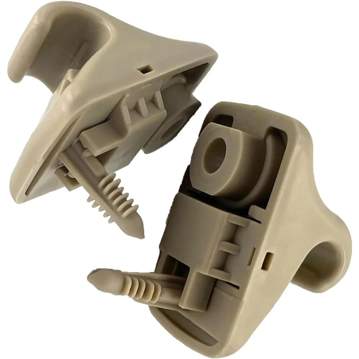 2 count 85235-B1000 Sun Visor Retainer Clip Holder Hook Support Fastener Bracket Beige Compatible with H-yundai E-lantra S-onata Getz 2017-2023
