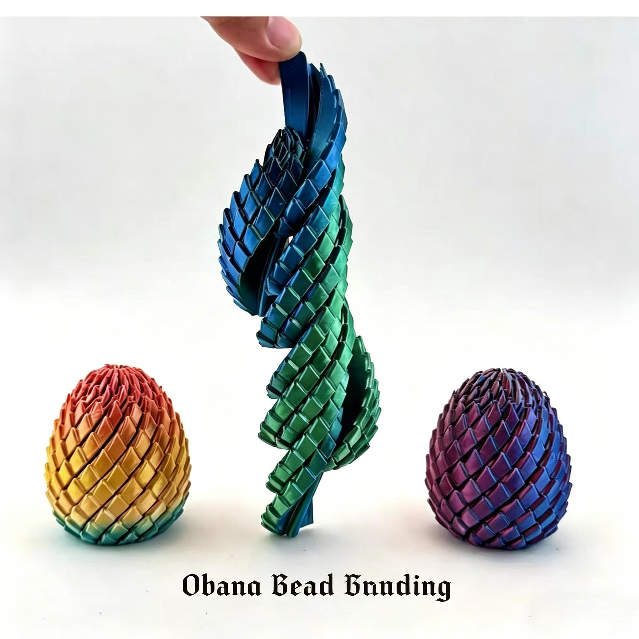3D Printed Dragon Egg Stress Relief Toy, Transformable Twist Egg, Creative Stress-Relief Gadget, Children's Toy