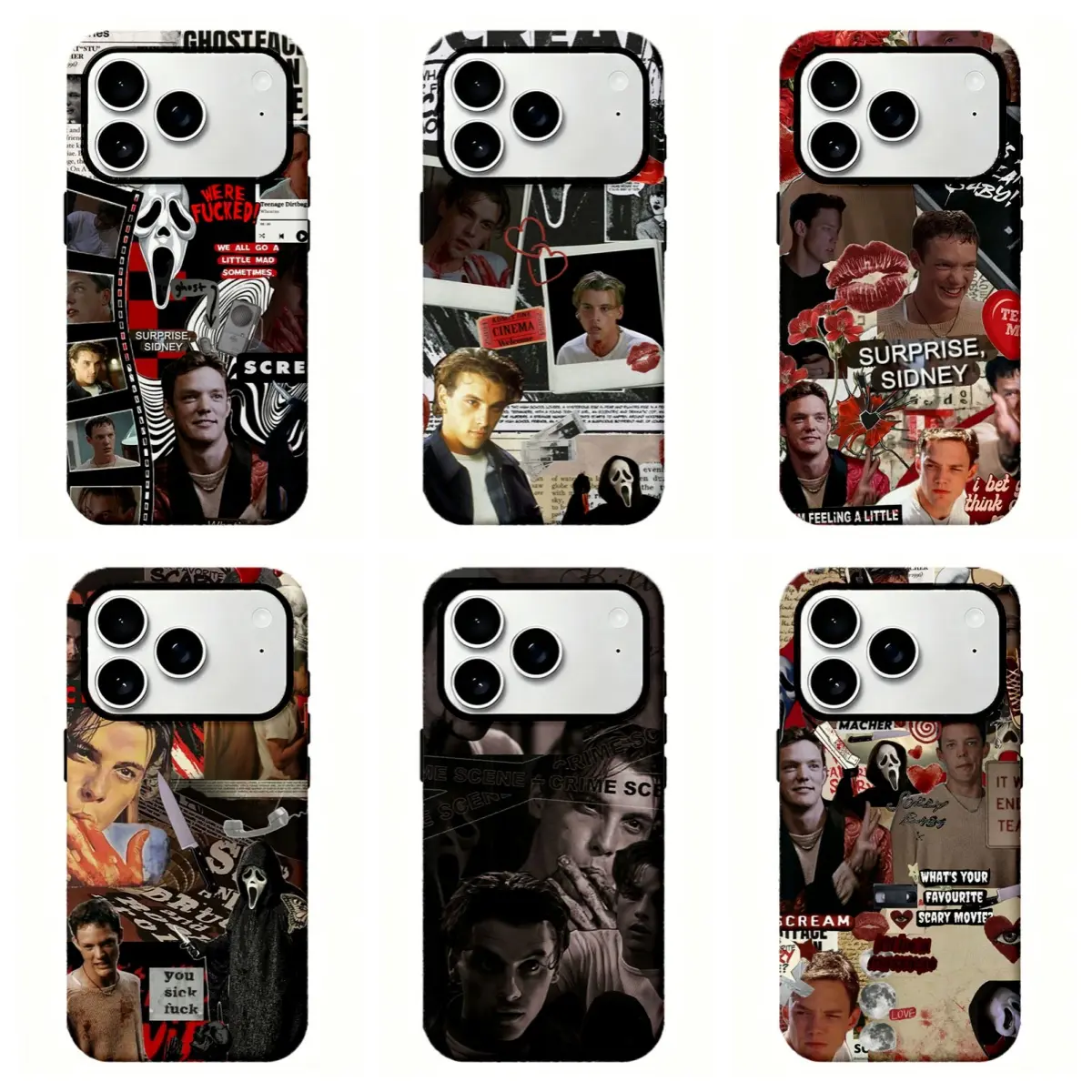 Scream Billy L00mis Phone Case|Dark Goth Y2K Alt Horror Aesthetic Hard Cover For iPhone 17 Pro Max 16 15 14 13 12 11 for Samsung S21 S22 S23 S24 S25 S26 Phone Case|Halloween Gift for her/him/family/friend