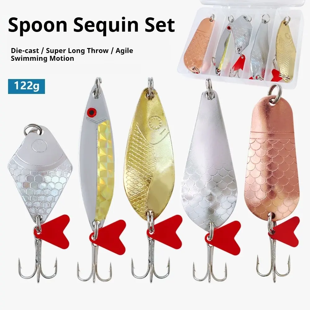 5pcs Spinnerbait Lure Kit, Metal Rotating Spinning Blade Jig, Saltwater Freshwater Fishing Tackle for Bass Walleye Spinnerbait Lure, Rotating Metal Blade, Spinning Jig, Fishing Lure Kit, Bass Trout Lure, Ultralight Tackle, Saltwater Freshwater Bait