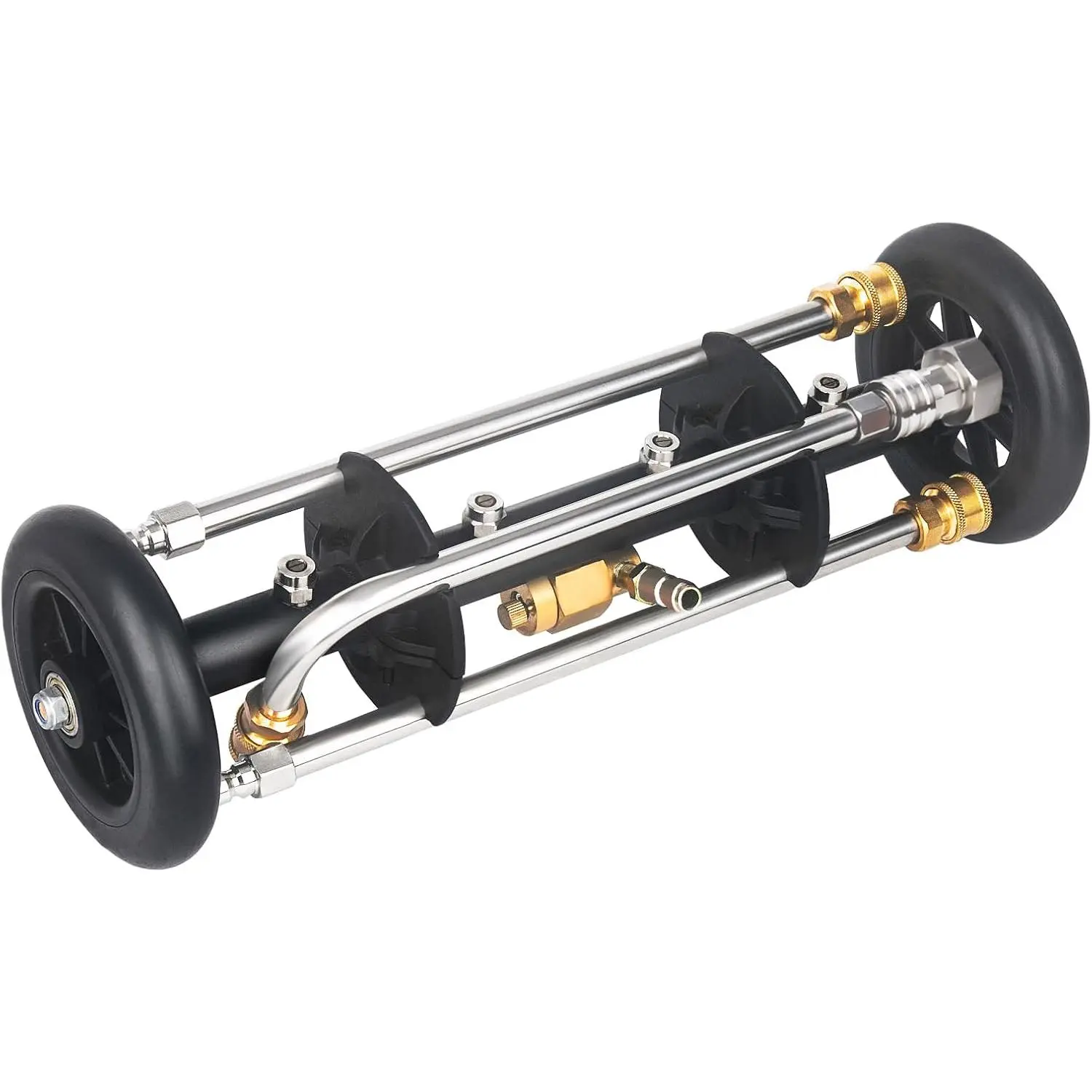 Undercarriage Cleaner Water Broom  Washer Attachment, 16 Inches Undercarriage Washer,  Washer Underbody Cleaner 4 Extension Wands 4 nozzles DUS3202