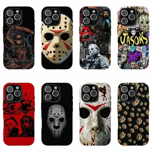 Horror Movie Scary Design Phone Case, Suitable for iPhone 17-11 Pro Max/Plus and  Samsung Galaxy S23-25