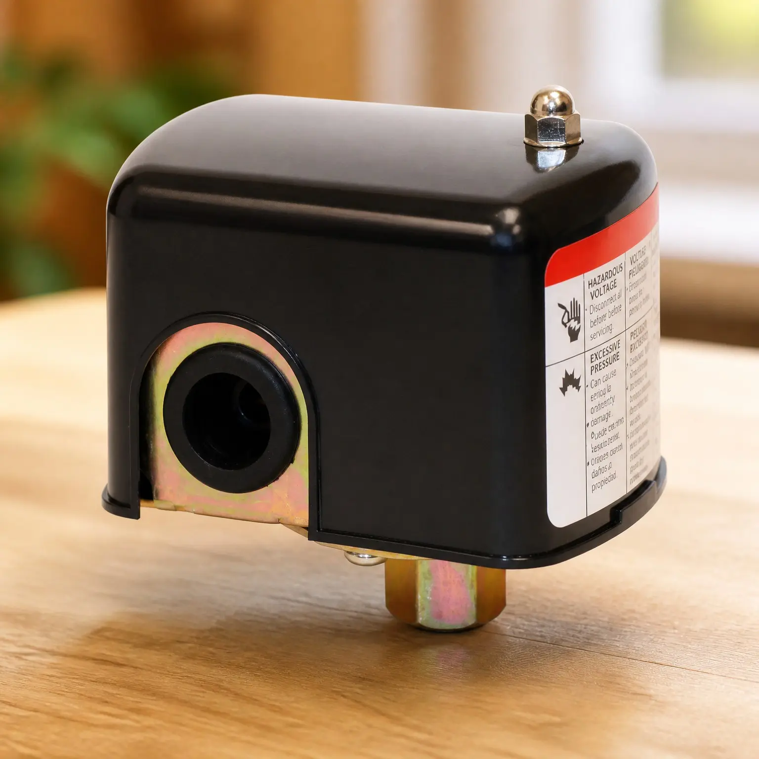 Water Well Pressure Control and Air-Pump Pressure Switch, 30-50 PSI, NEMA 1, Adjustable Differential, 1/4" Female NPT