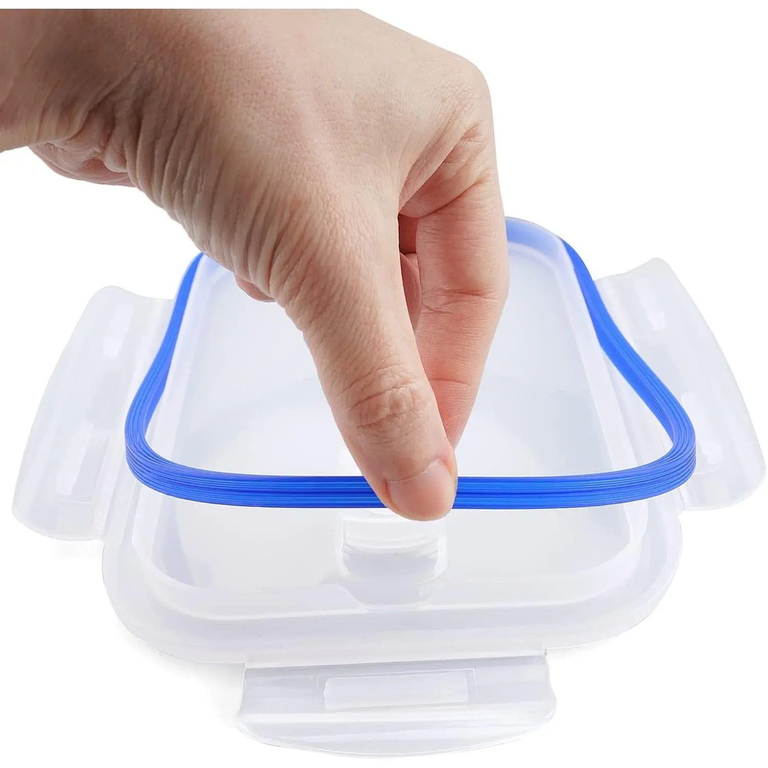 Silicone Gaskets Replacement for Glass Meal Prep Container Lids, 4m Cut-to-size BPA-free silicone seal with 5 x 7mm profile, fits 3-6mm grooves on round, square or rectangular container lids