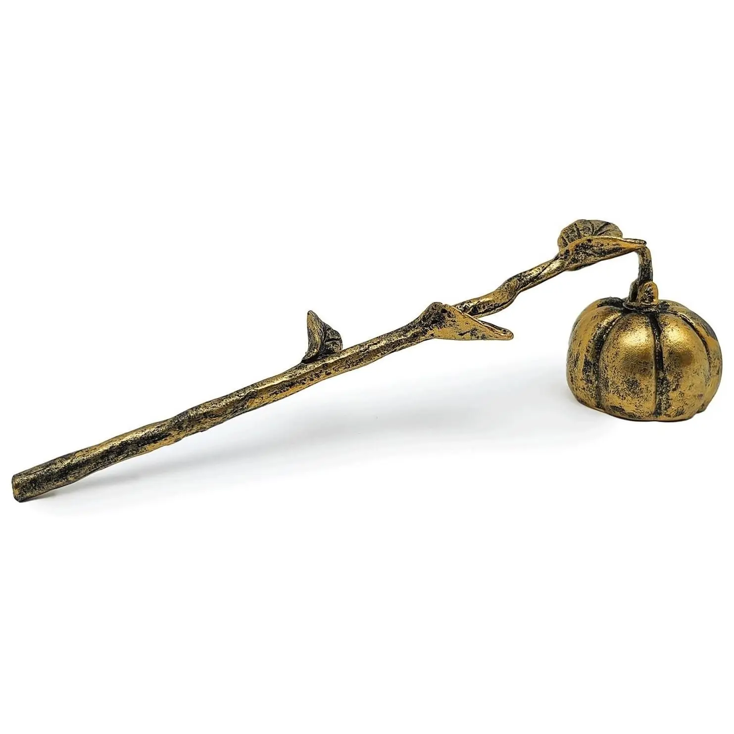 Retro Style Long Handle Candle Snuffer Extinguisher, Safe Wick Flame Snuffer for Putting Out Candle Flames, Pumpkin Candle Snuffers Accessory for Candle LoversGift