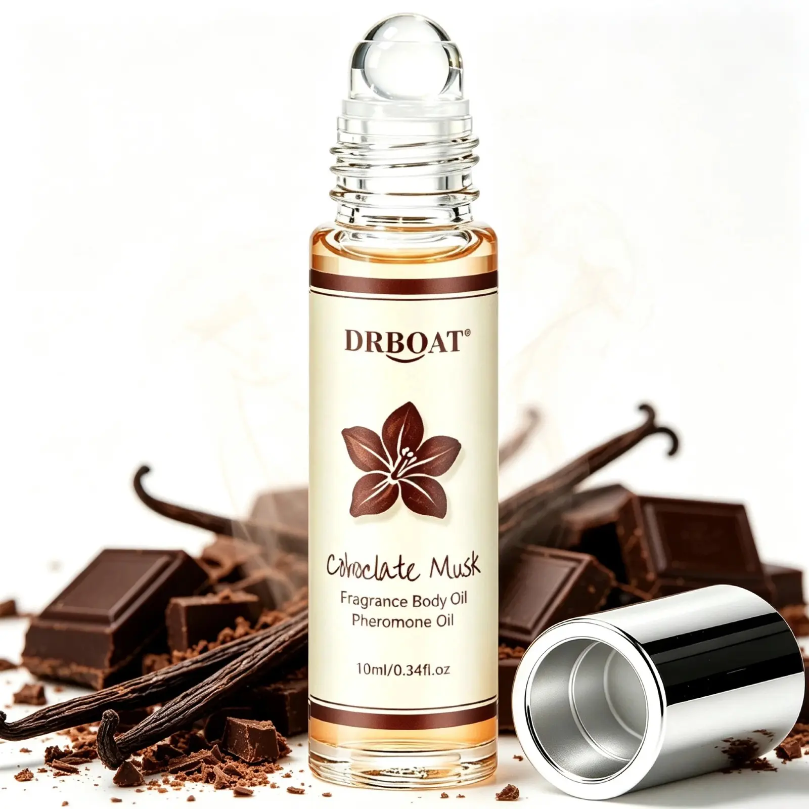 Cohoclate Musk Pheromone Oil - 10ML Roll-On Perfume Oil, Long-Lasting Gourmand Scent Eau de Toilette, Sensual Scent, Fresh Fragrance Body Oil, For Daily Use, Convenient for Travel.