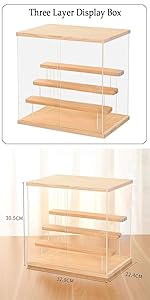 SUNDAY MIRTH Display Case for Minifigure Action Figures Blocks, Display Box Storage for Lego Minifigures, Suitable for Lego Lovers, Black