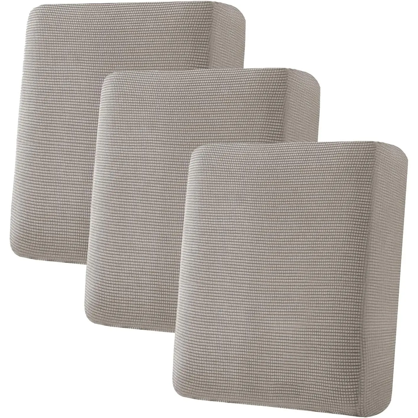 Super Stretch Stylish Cushions Covers/Furniture Cover Spandex Jacquard Small Checked Pattern Super Soft Slipcover Washable Individual
