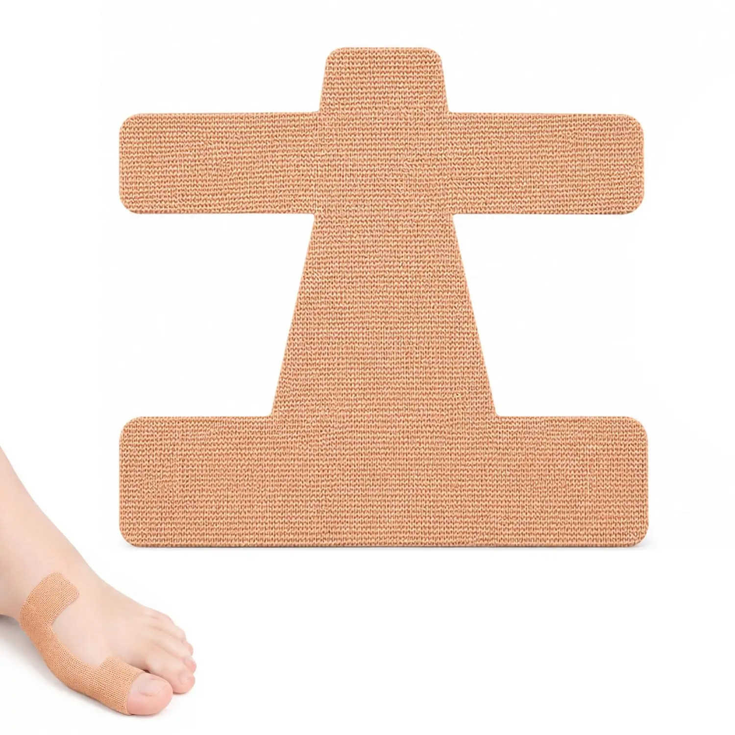 40Pcs Pre-Cut Bunion Corrector Kinesiology Tape– Elastic, Breathable and Hypoallergenic Latex-Free Toe Support Strips, Day/Night Support, Upgrade Anti Slip Gel Strap for Big Toe Straightener (Skin Color)