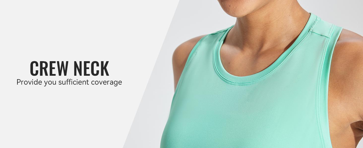 baleaf Women's Athletic Tank Tops Workout Sleeveless Running Racerback Shirts Quick Dry Breathable Yoga Tennis Gym [PC:bfr007]