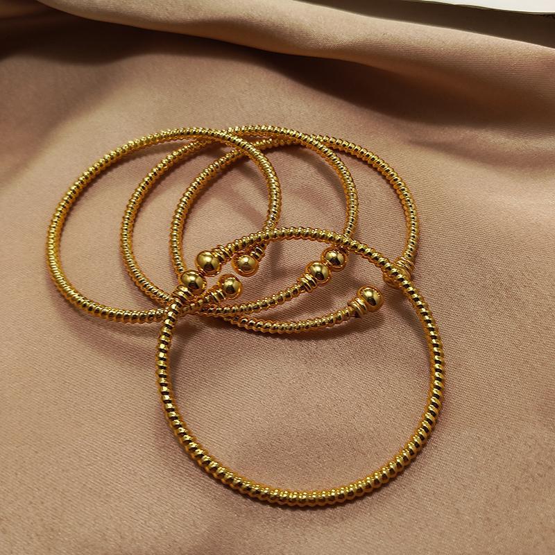 Baby Arabic Indian Jewelry Gold Color Bangles For Kids Copper Baby Bracelets