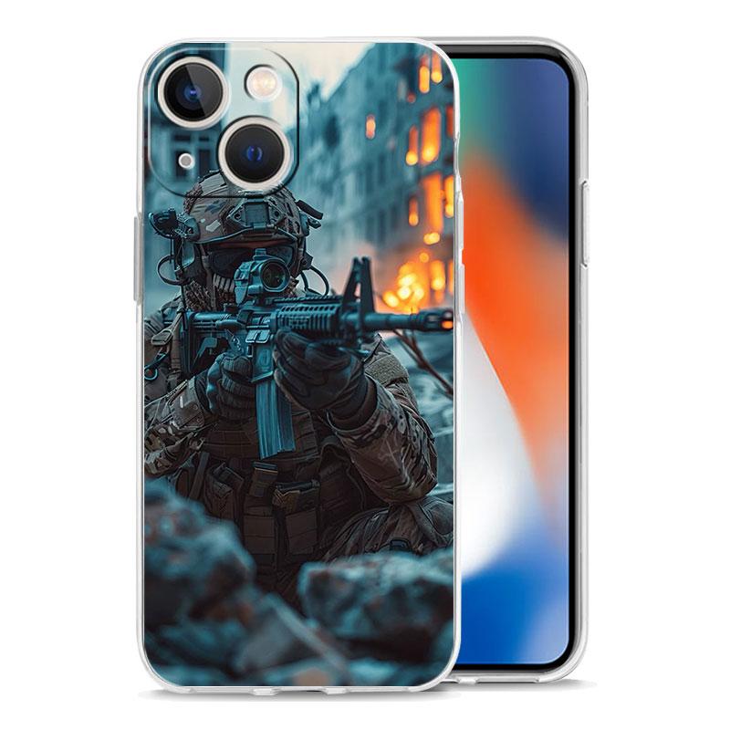 Phone Case For iPhone 1716 Cases iPhone 15 12 13 14 16 Pro Max  Max 15 Plus iPhone11 Cover Military Army Special Forces