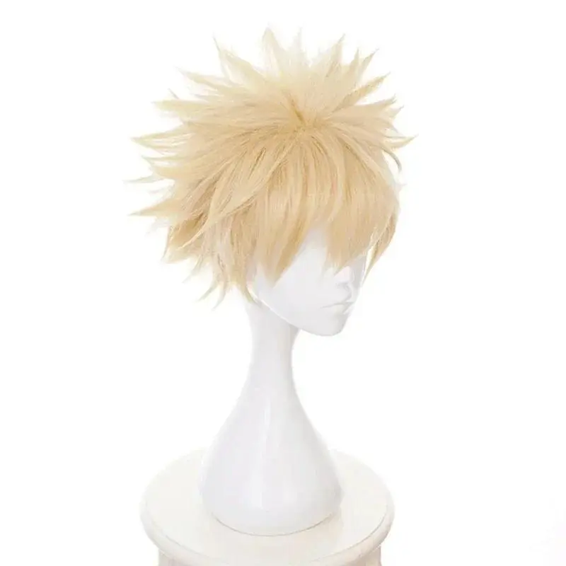 WHIMSICAL W My Hero Academia Midoriya Izuku Bakugou Katsuki Bakugo Short Wigs Cosplay Heat Resistant Synthetic  Hair Wigs
