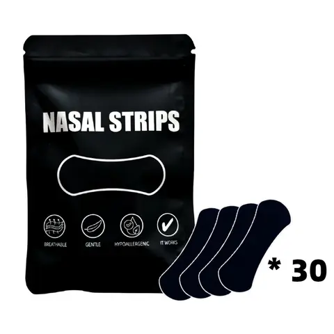 Breathable Comfort Nasal Strips, Nose Strip, Anti-Snore Sleep Aid, Oil- and Sweat-Resistant Wide-Size Universal-Fit Nasal Breathing Patches